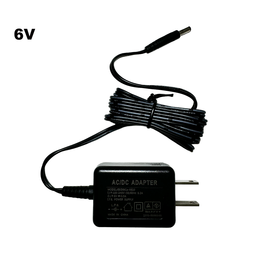 6V 0.5A ACアダプター PSE取得品【ABS製ワインディングマシーン専用】