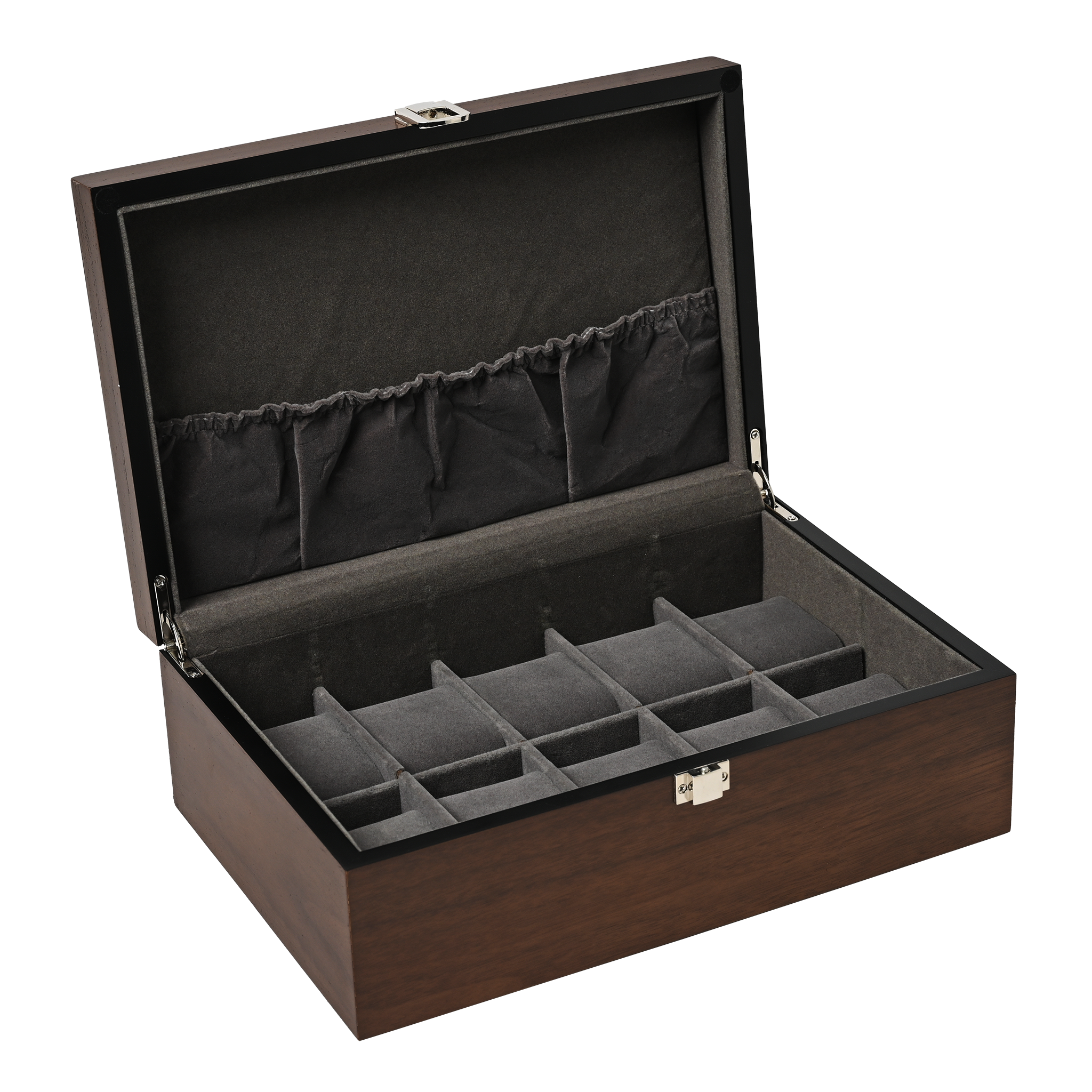 クルミ木製10本腕時計収納時計ケース クルミ木目 ES5310WD