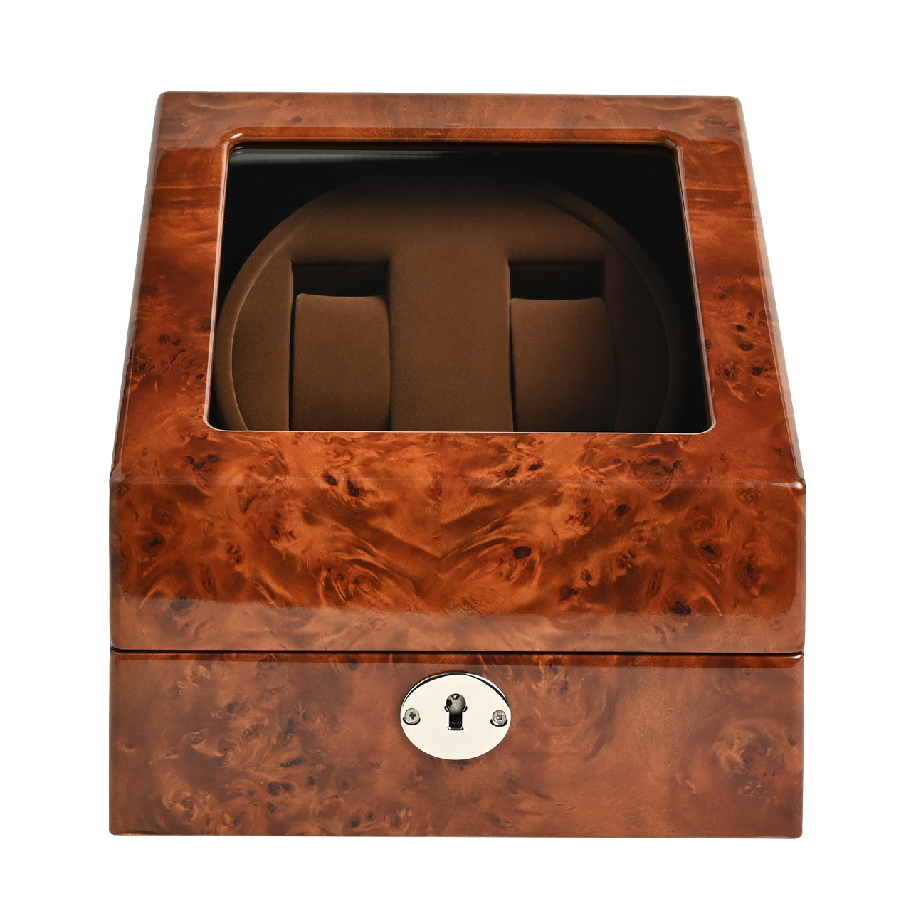 木製腕時計2本巻きワインディングマシーン  (濃木目) LU2223001RD