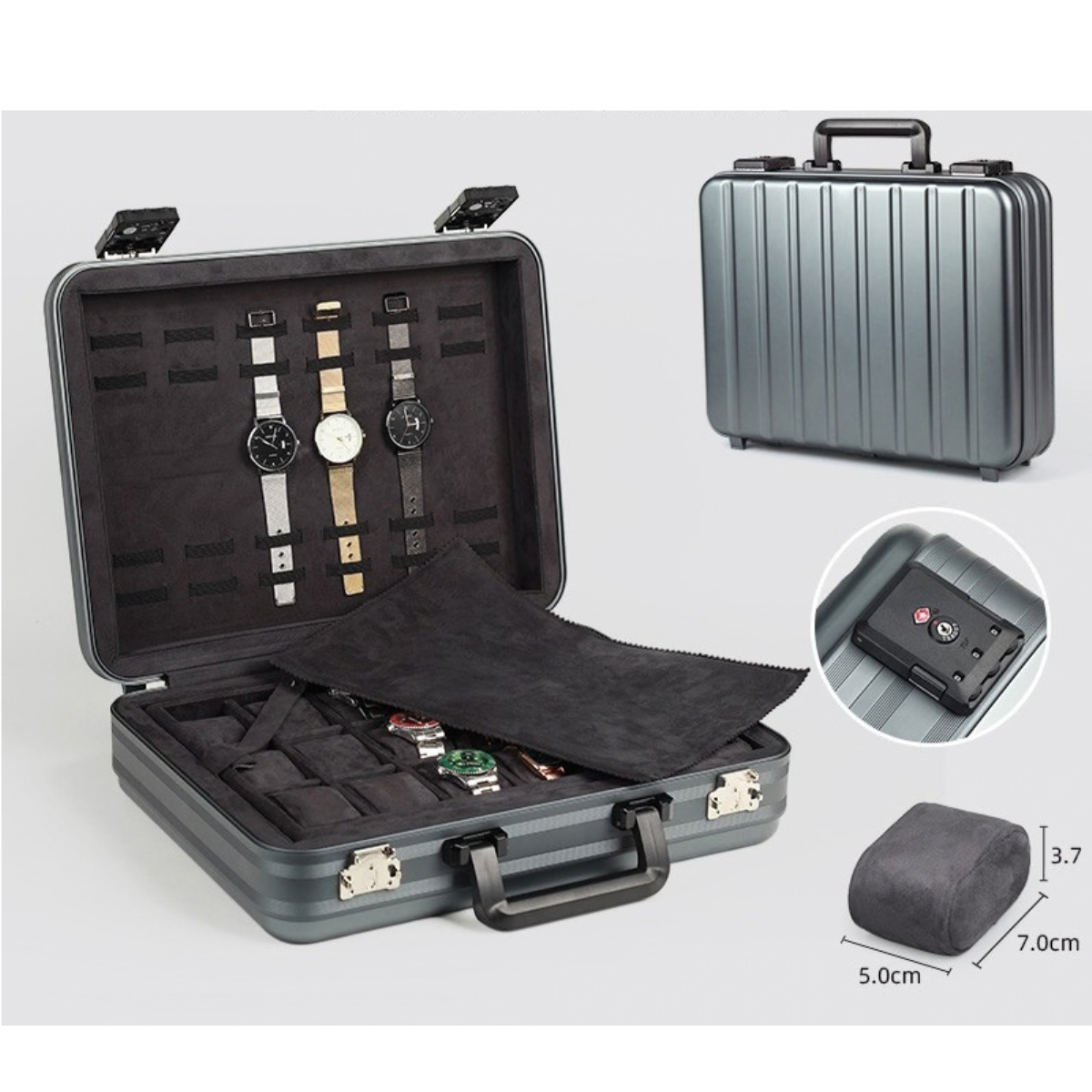 【Briefcase】時計収納アルミアダッシュケース LU2228